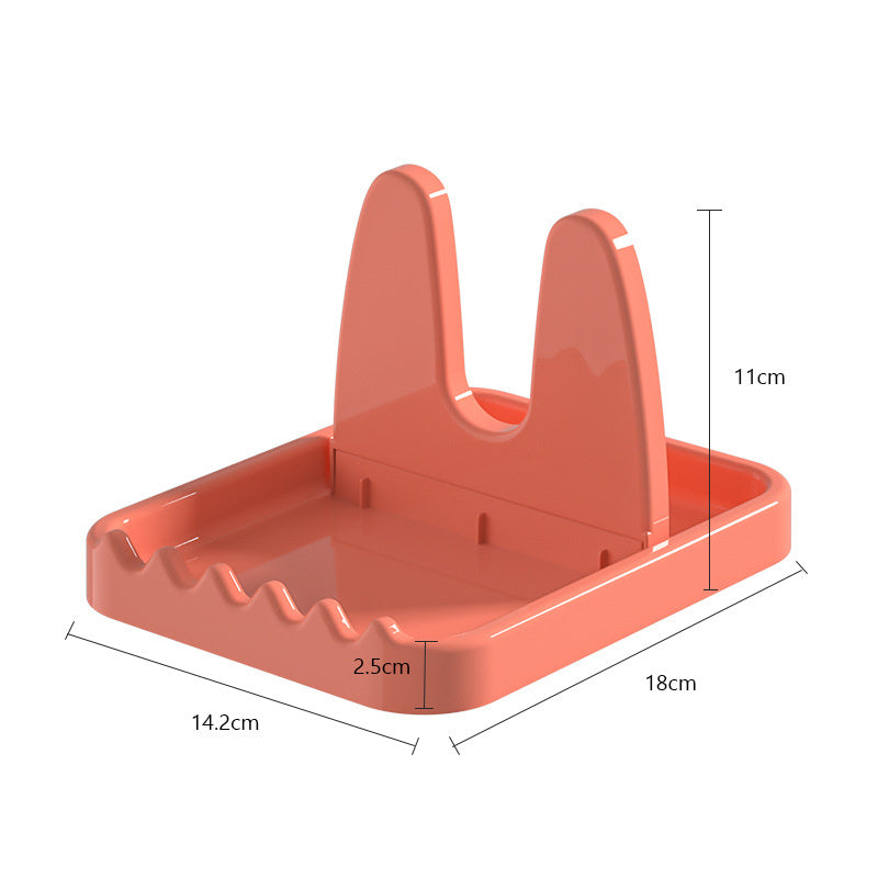 Foldable Vertical Pot Lid & Spatula Holder – Colorful Desktop Spice Rack Organizer (18 × 14.2 × 11cm) 3pcs