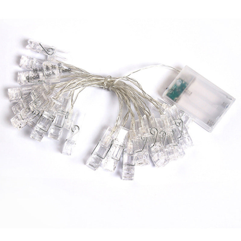 Fairy Photo Clip LED String Lights – 10M 100 LEDs with Remote Control, Battery Powered Decorative Lights for Photos & Home Décor