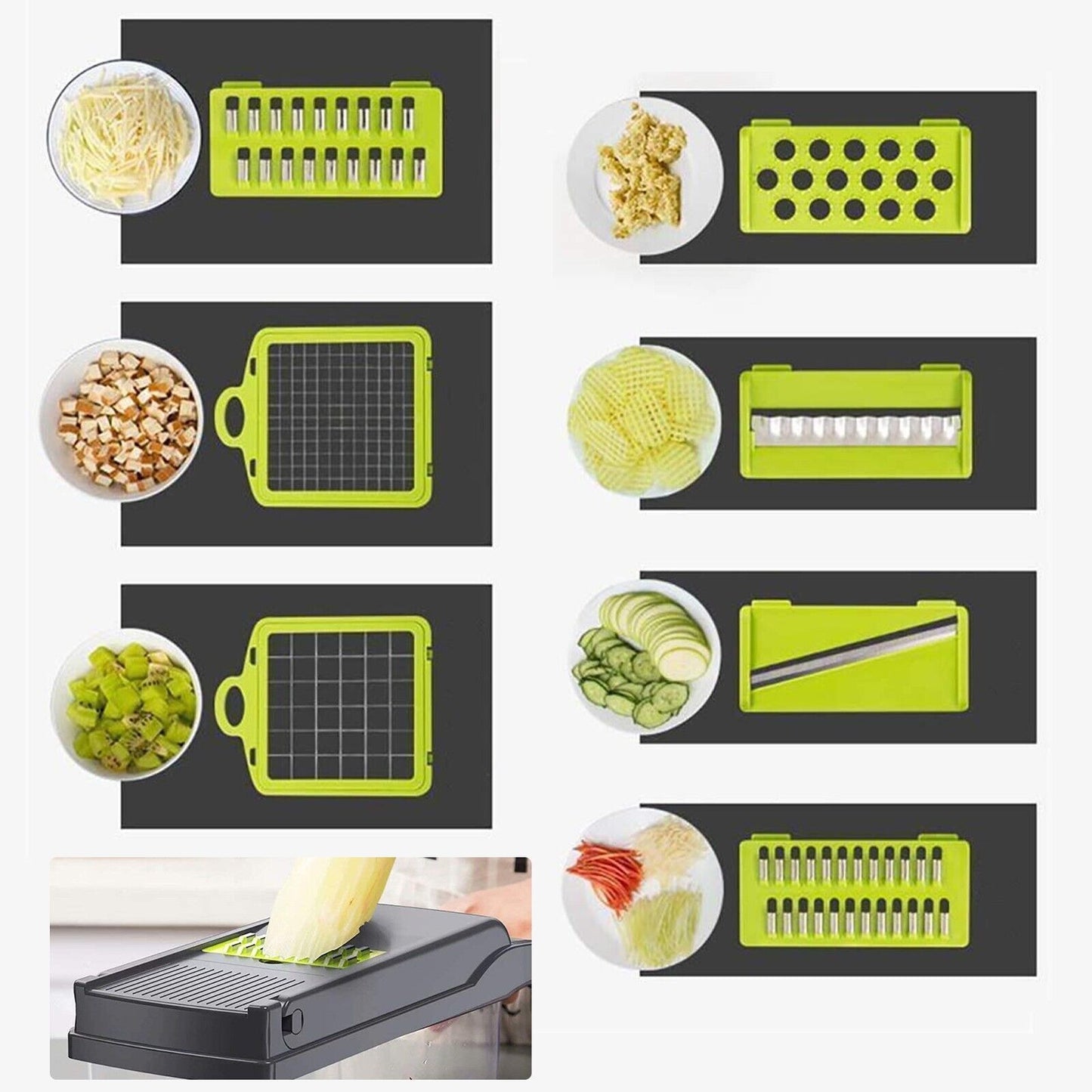 15-in-1 Vegetable & Fruit Chopper Slicer Peeler Set – Multifunctional Kitchen Food Prep Tool