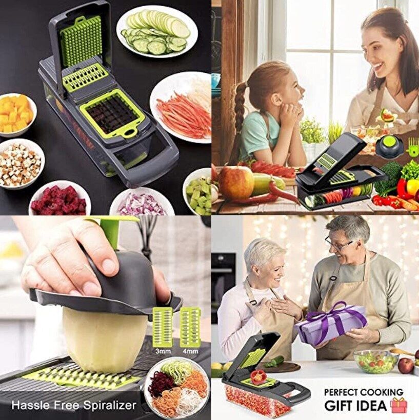 15-in-1 Vegetable & Fruit Chopper Slicer Peeler Set – Multifunctional Kitchen Food Prep Tool