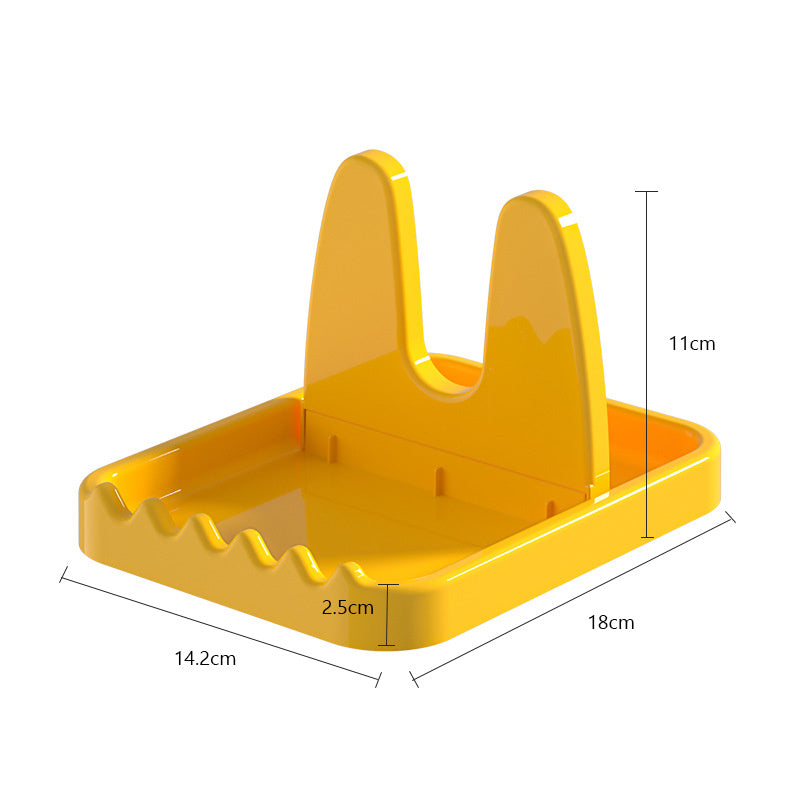 Foldable Vertical Pot Lid & Spatula Holder – Colorful Desktop Spice Rack Organizer (18 × 14.2 × 11cm) 3pcs