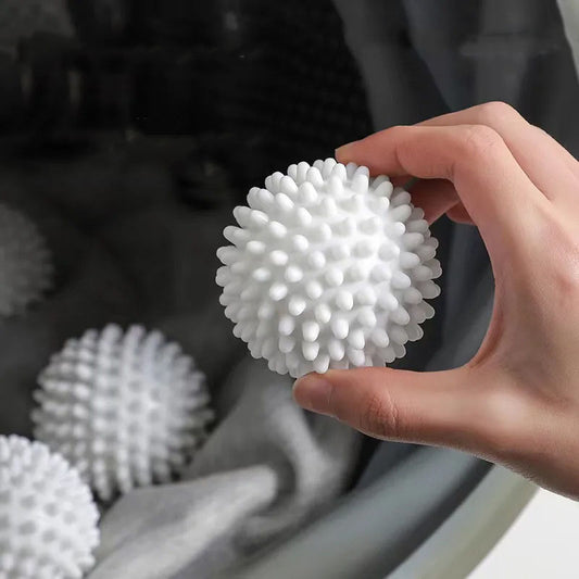 6pcs Plastic Laundry Balls – Reusable Washing Machine Cleaner Balls for Softer Clothes & Reduced Residue