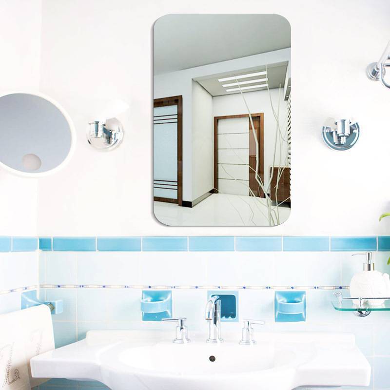 Oval Self-Adhesive Acrylic Mirror – Flexible, Shatterproof Wall Sticker for Home Décor