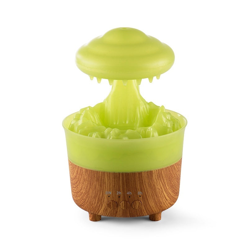Household Remote Control Colorful Rain Cloud Humidifier – 12W LED Mist Diffuser with 230mL Tank, Quiet Operation