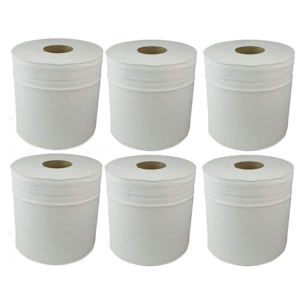 Centrefeed White Roll – 2-Ply Recycled Paper Towels (Pack of 12, 70m Each)