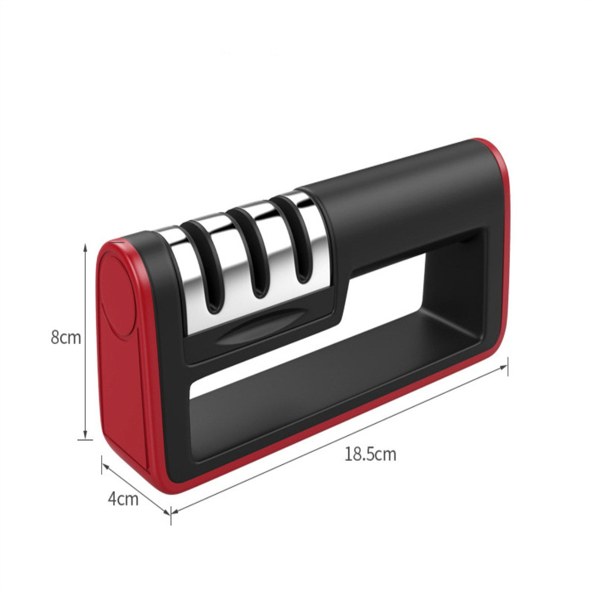 Professional 3-Stage Diamond Knife Sharpener – Quick Sharpening Tool with Coarse, Fine & Polishing Stones for Kitchen & Outdoor Knives