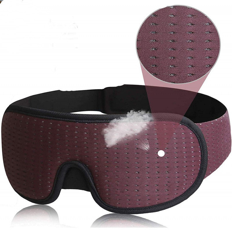 3D Hollow Out Stereo Sleep Mask – Cotton Comfortable Eye Cover for Travel, Naps & Relaxation