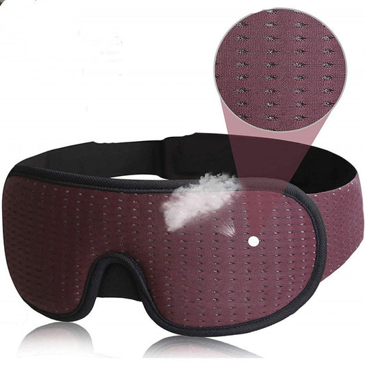 3D Hollow Out Stereo Sleep Mask – Cotton Comfortable Eye Cover for Travel, Naps & Relaxation