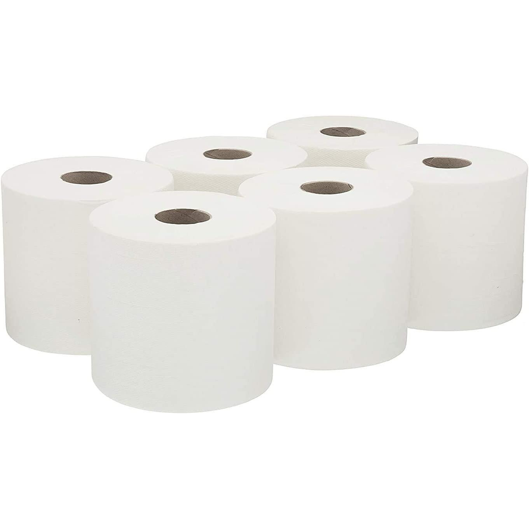 Centrefeed White Roll – 2-Ply Recycled Paper Towels (Pack of 12, 70m Each)