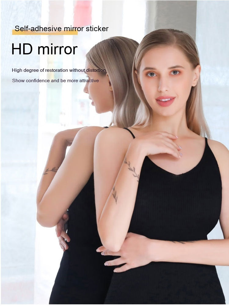 Acrylic Mirror Sticker Set – Self-Adhesive, Rounded Corners, Anti-Crushing, Non-Deforming
