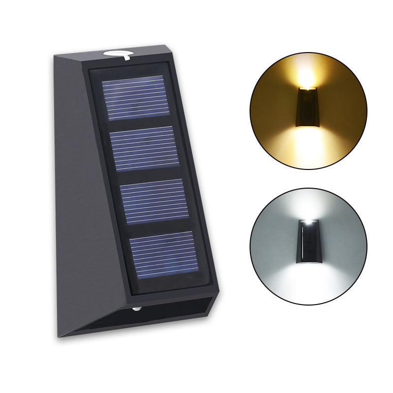 Solar Garden LED Wall Light – IP65 Waterproof Outdoor Up/Down Glow Lighting for Courtyard, Patio, and Home Décor 2/4 Lights