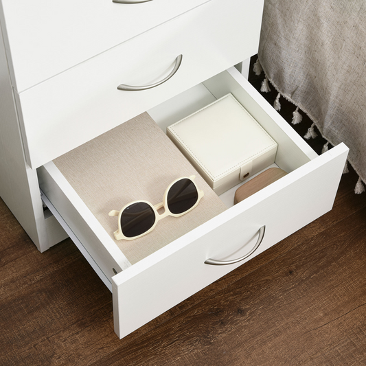 Elegant Modern Wooden Nightstand Bedside Cabinet with Drawers for Organized Bedroom
