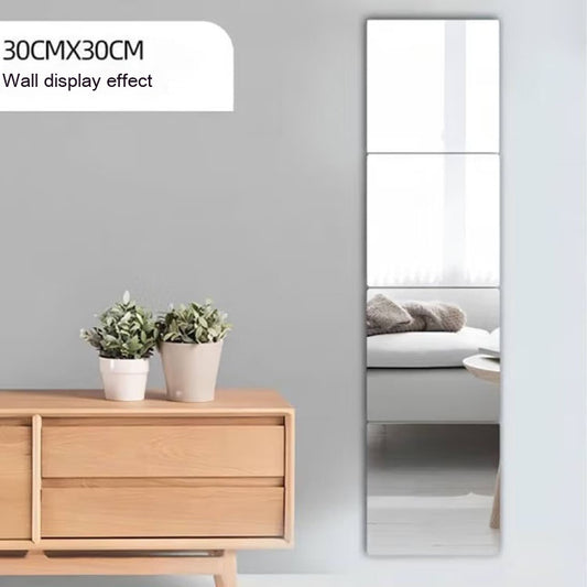 Acrylic Mirror Sticker Set – Self-Adhesive, Rounded Corners, Anti-Crushing, Non-Deforming