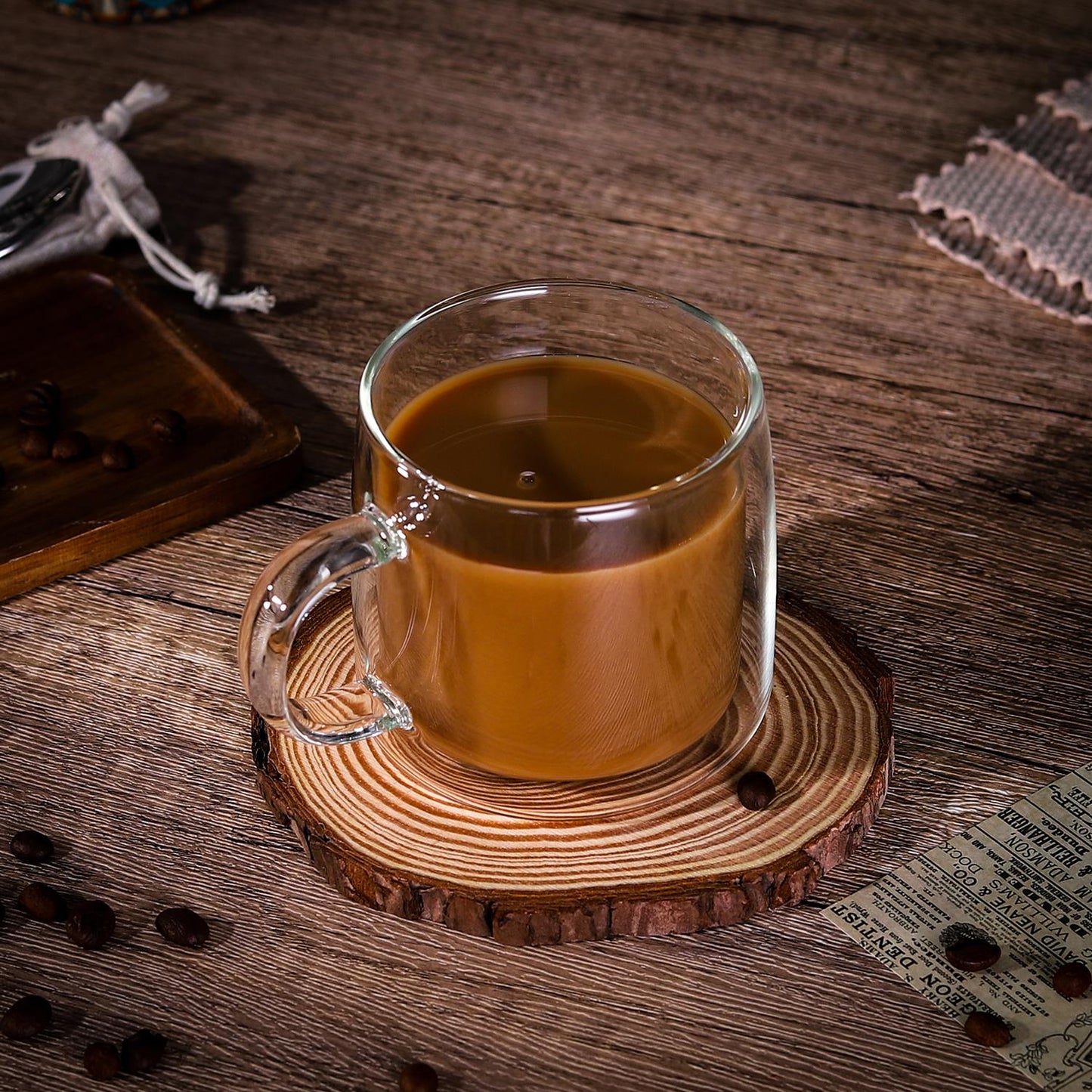 Double Wall Glasses – Heat Resistant Transparent Cups for Hot & Cold Drinks (Copa Collection)