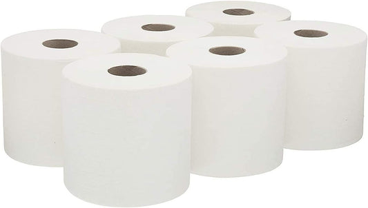 Centrefeed White Roll – 2-Ply Recycled Paper Towels (Pack of 12, 70m Each)