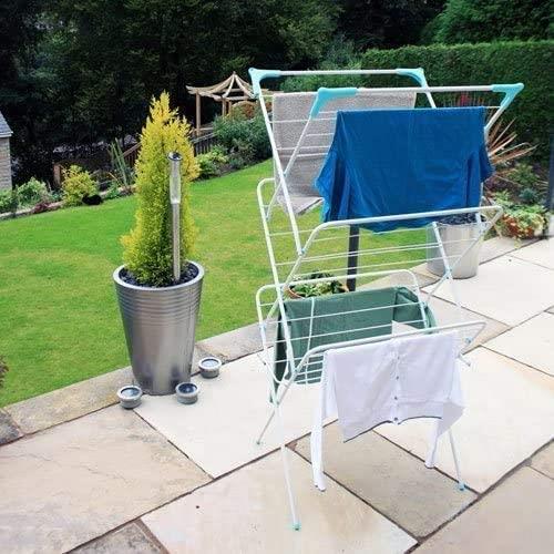 Aspect Foldable 3-Tier Clothes Airer – Expandable Indoor & Outdoor Laundry Drying Rack