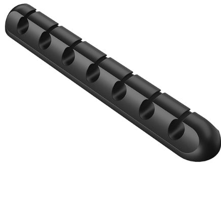 Self-Adhesive Silicone Cable Organizer – 3, 5 & 7 Slot Desktop Cord Management Clips for Home & Office