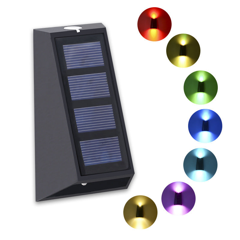 Solar Garden LED Wall Light – IP65 Waterproof Outdoor Up/Down Glow Lighting for Courtyard, Patio, and Home Décor 2/4 Lights