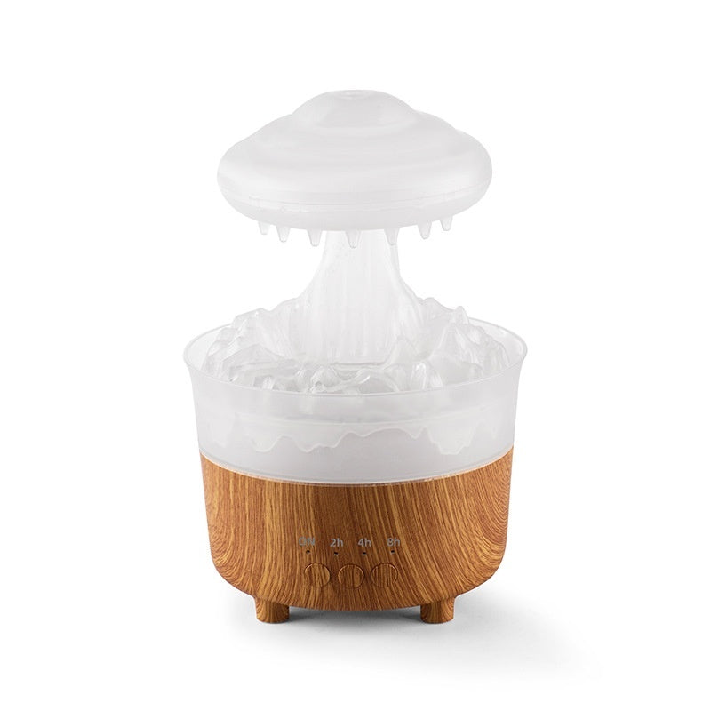 Household Remote Control Colorful Rain Cloud Humidifier – 12W LED Mist Diffuser with 230mL Tank, Quiet Operation