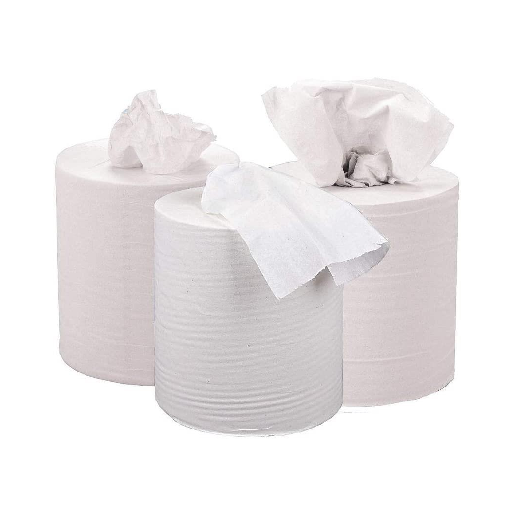 Centrefeed White Roll – 2-Ply Recycled Paper Towels (Pack of 12, 70m Each)