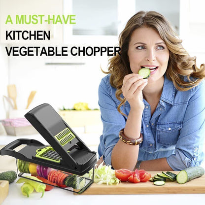 15-in-1 Vegetable & Fruit Chopper Slicer Peeler Set – Multifunctional Kitchen Food Prep Tool