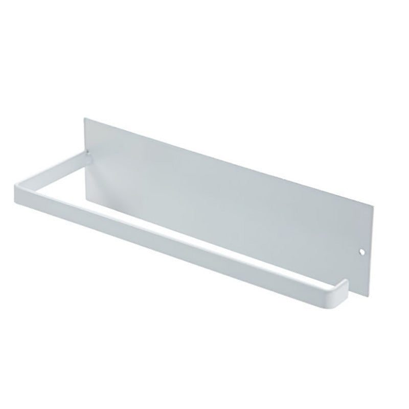 Carbon Steel Paper Towel Holder – Self-Adhesive Wall Mounted Kitchen & Bathroom Storage