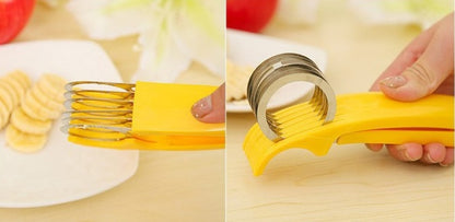 Stainless Steel Banana & Sausage Cutter – Multifunction Kitchen Ham / Fruit / Vegetable Slicer