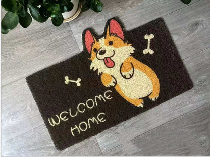 Animal Pattern Dirt-Resistant Door Mat 40×60cm – Non-Slip Plastic Floor Pad for Entrance, Bathroom, Bedroom