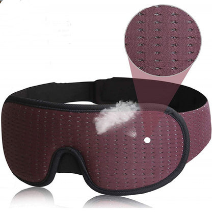3D Hollow Out Stereo Sleep Mask – Cotton Comfortable Eye Cover for Travel, Naps & Relaxation