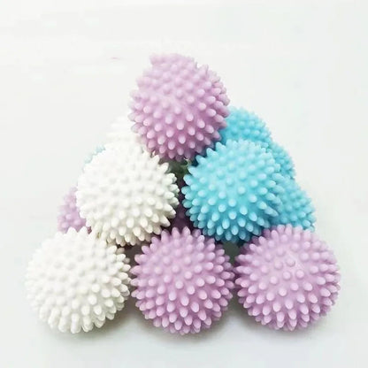 6pcs Plastic Laundry Balls – Reusable Washing Machine Cleaner Balls for Softer Clothes & Reduced Residue