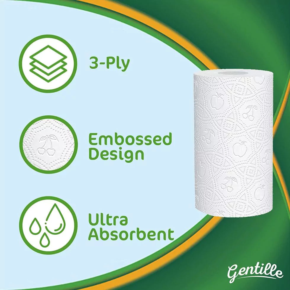 Gentille Giant 3-Ply Kitchen Rolls – 12, 18 & 36 Packs