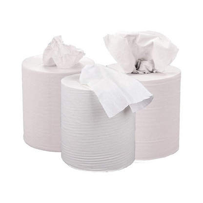 Centrefeed White Roll – 2-Ply Recycled Paper Towels (Pack of 12, 70m Each)