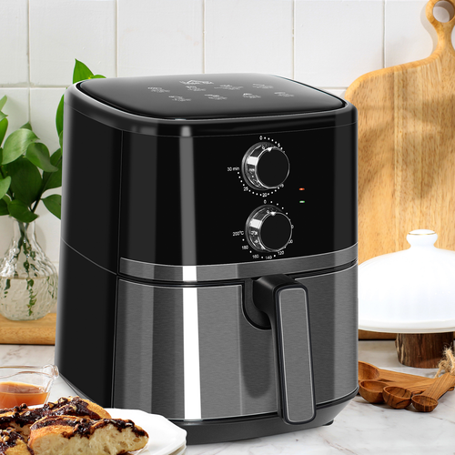 HOMCOM 4.5L 1500W Air Fryer | Rapid Air Circulation Oven | Healthy Oil-Free Cooking