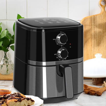 HOMCOM 4.5L 1500W Air Fryer | Rapid Air Circulation Oven | Healthy Oil-Free Cooking