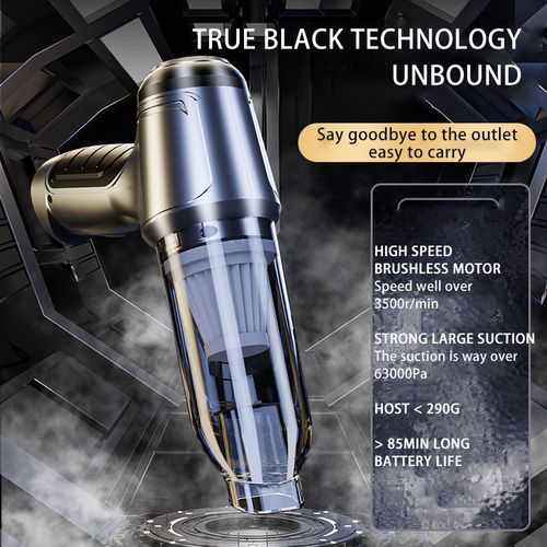 Handheld Car Vacuum Cleaner – Brushless Motor Mini Portable Wet & Dry Vacuum with Suction & Blow Function