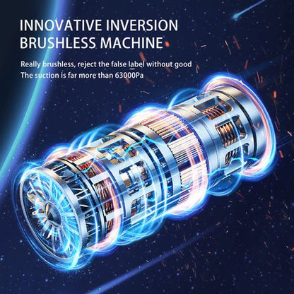 Handheld Car Vacuum Cleaner – Brushless Motor Mini Portable Wet & Dry Vacuum with Suction & Blow Function